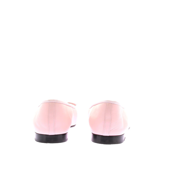 Ballerines roses en cuir