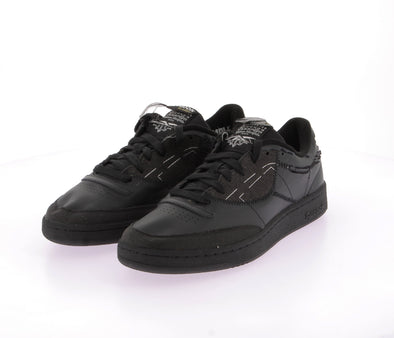 Baskets en cuir noir "Club C"