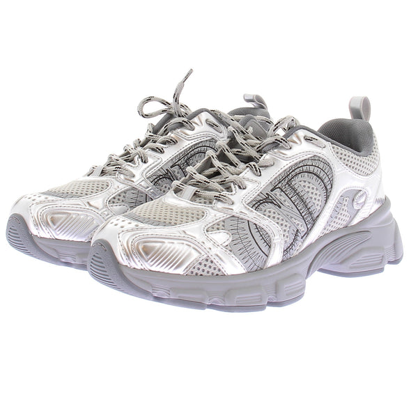 Baskets argentées "Chrono"