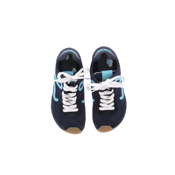 Baskets "Runner 2.0" en daim marine