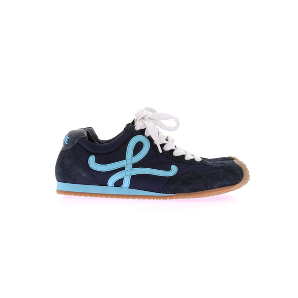 Baskets "Runner 2.0" en daim marine