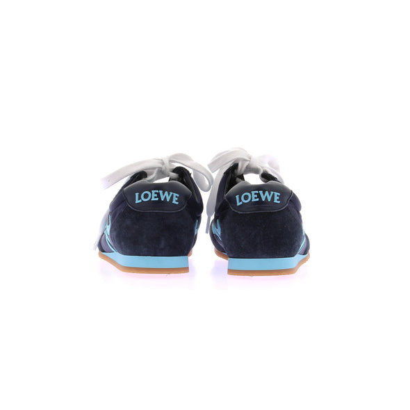 Baskets "Runner 2.0" en daim marine