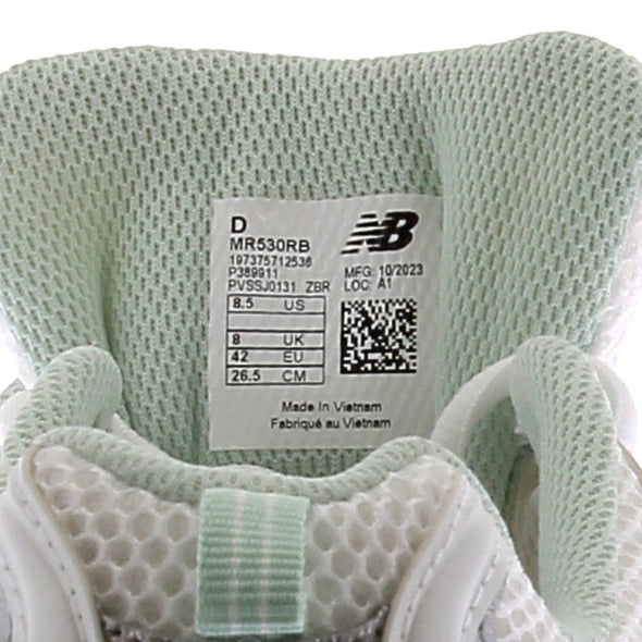 Baskets blanches et vertes "530"