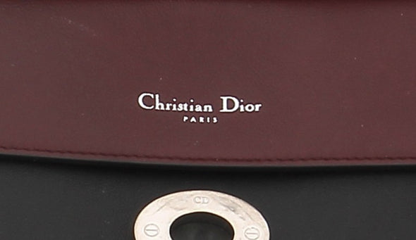 Sac à bandoulière noir et argenté "Be Dior"