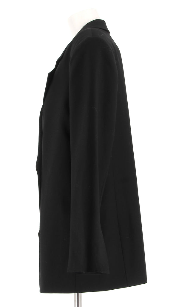 Blazer noir avec fleur doré