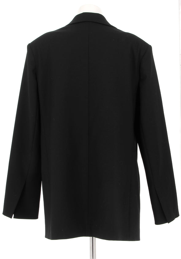 Blazer noir avec fleur doré