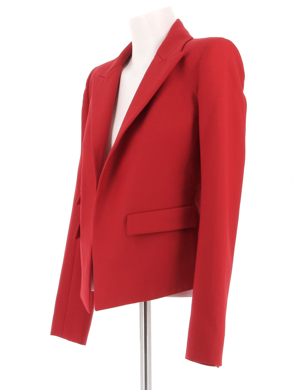 Blazer rouge en laine