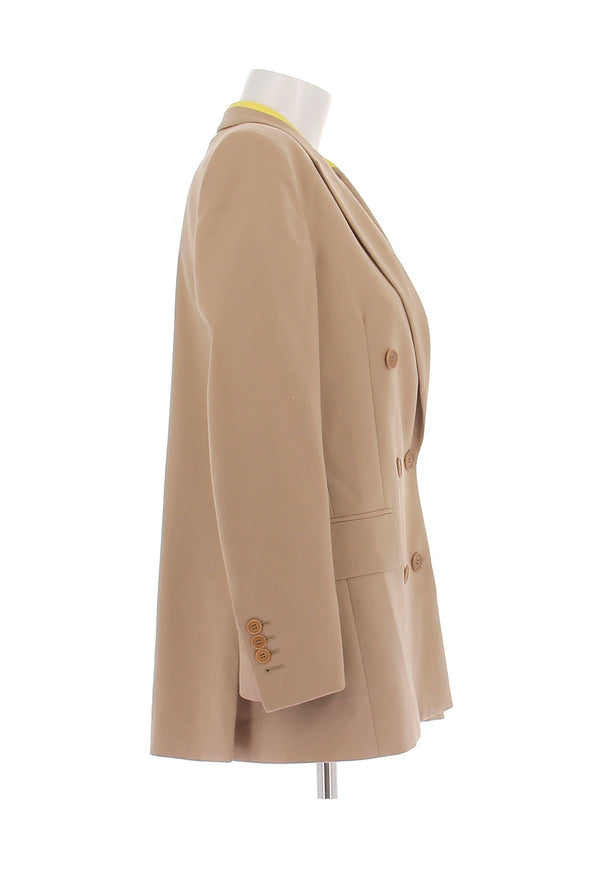 Blazer en laine camel