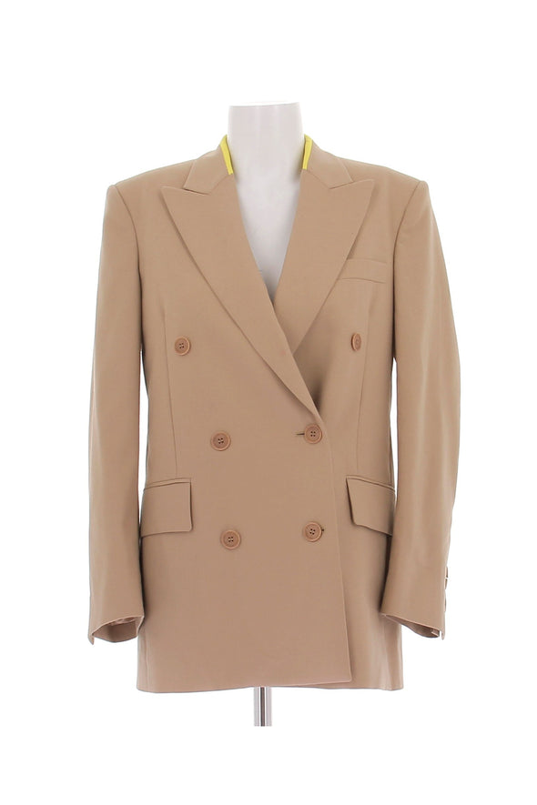 Blazer en laine camel