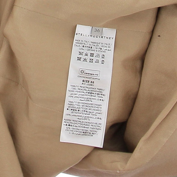 Blazer en laine camel