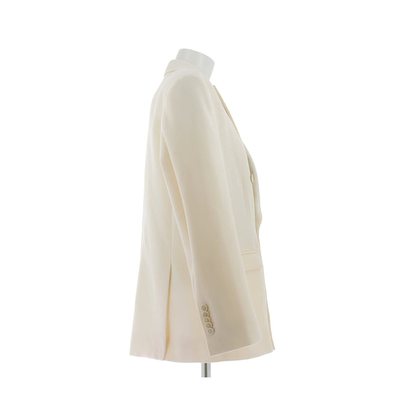 Blazer en laine crème