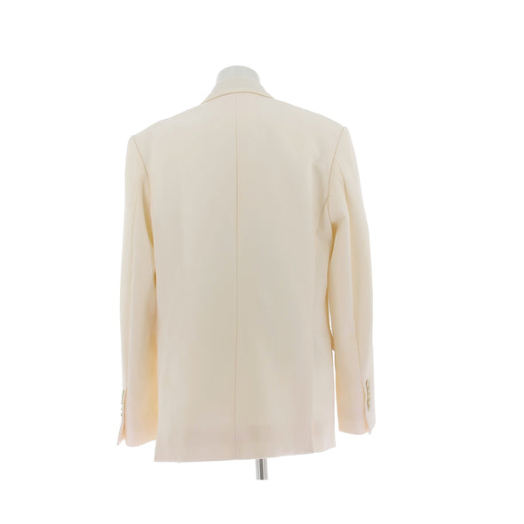 Blazer en laine crème