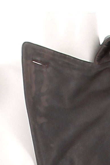 Blazer en cuir marron