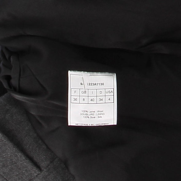 Blazer en laine gris