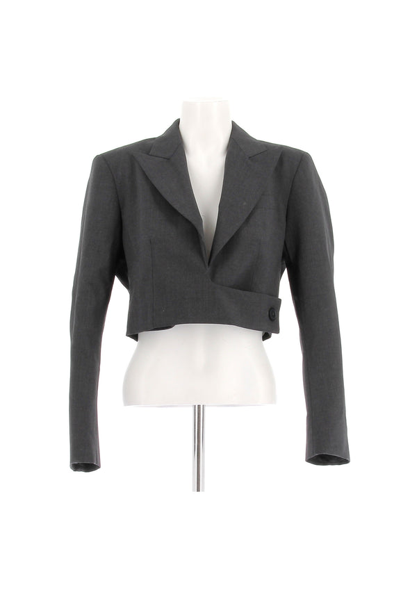 Blazer gris en laine