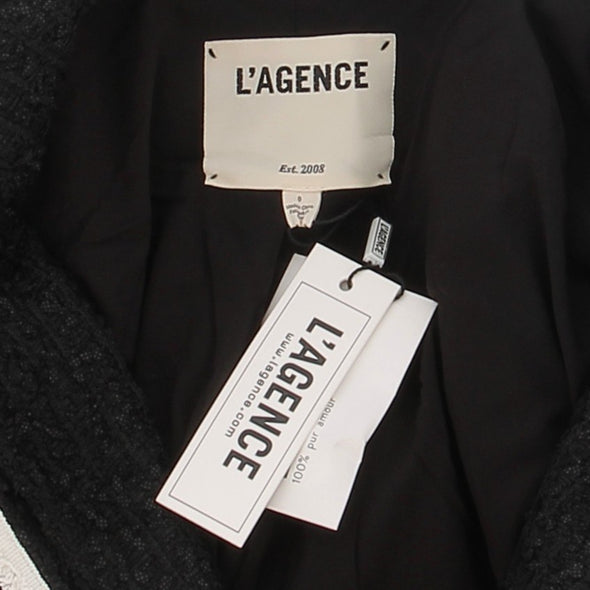 Blazer noir et blanc