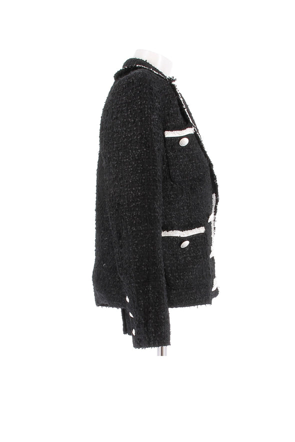 Blazer noir et blanc