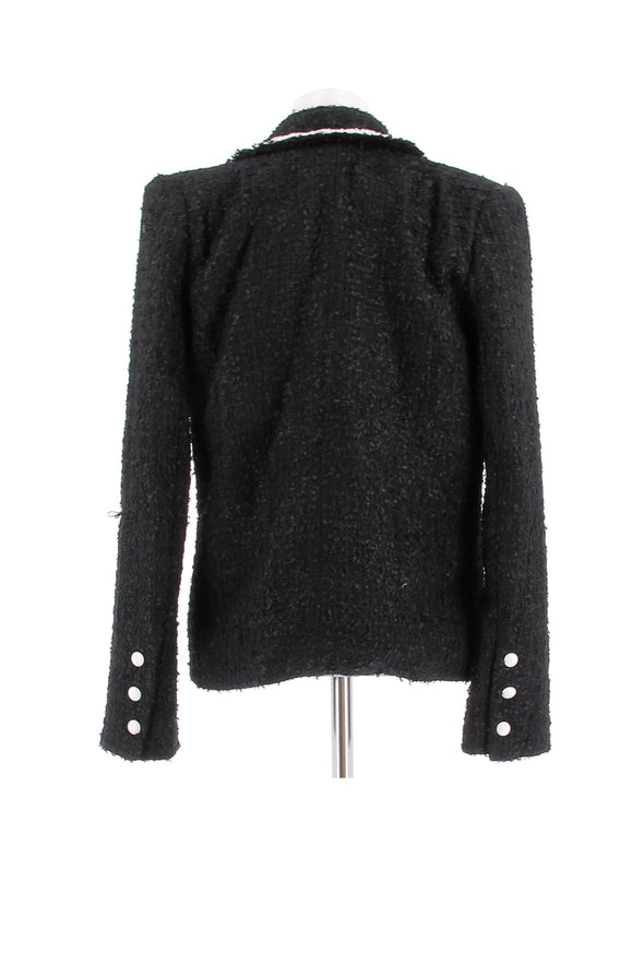 Blazer noir et blanc
