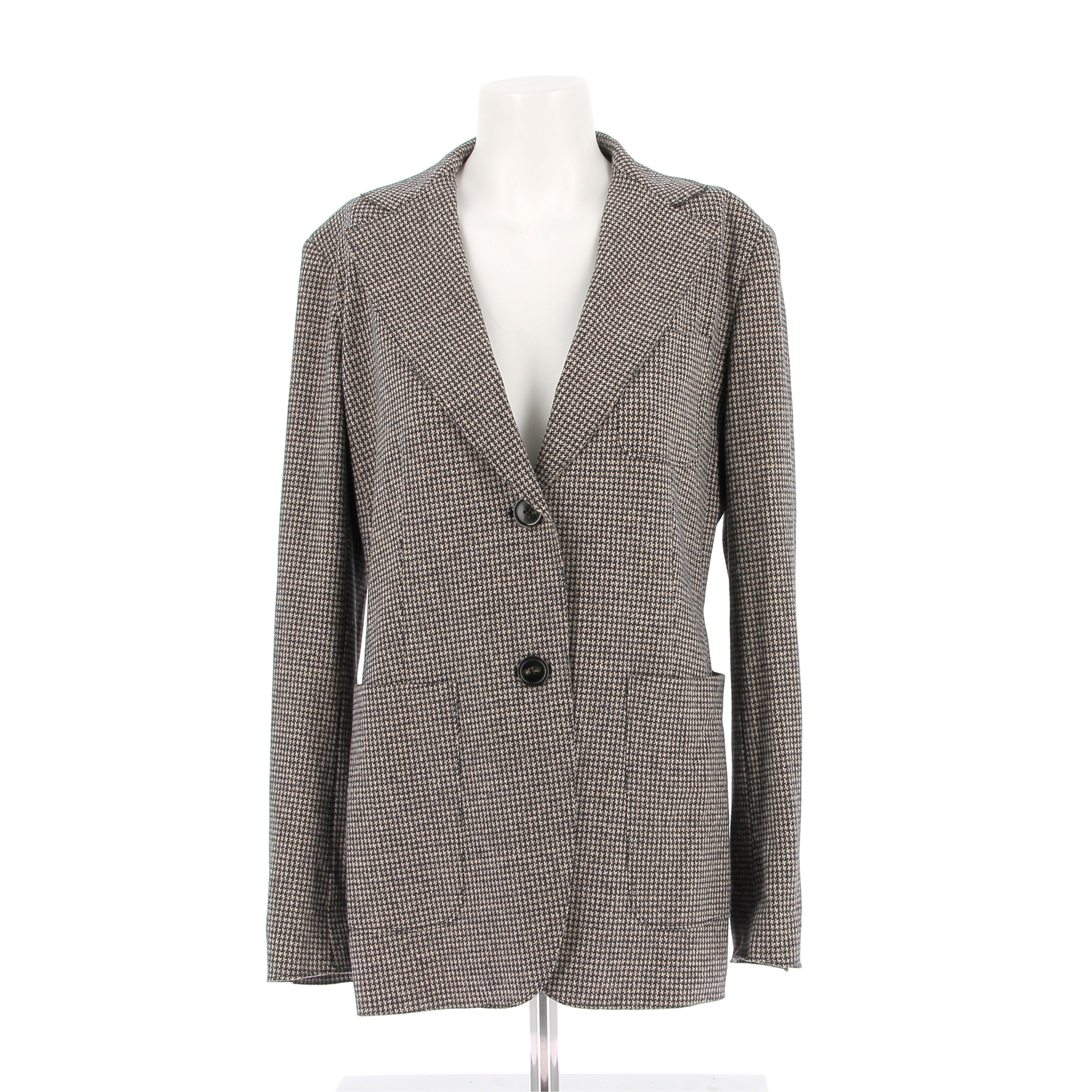 Blazer Femme Max Mara En Laine - Taille L - Couleur Gris - Occasion Parfait état