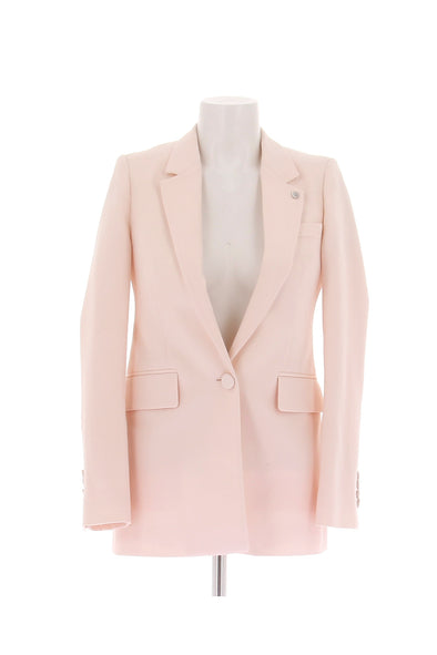 Blazer en laine rose