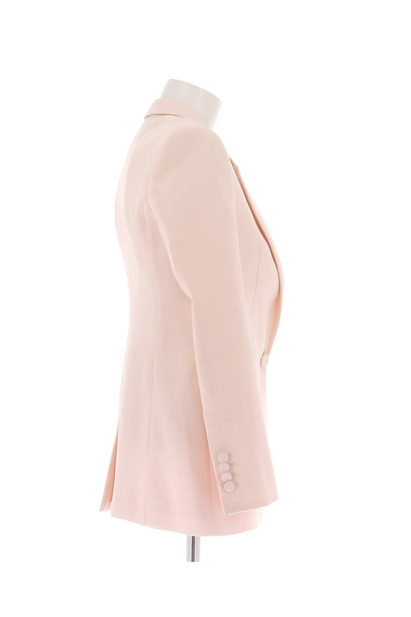 Blazer en laine rose