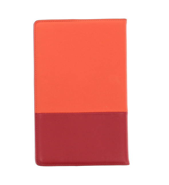 Carnet bi-colore en cuir