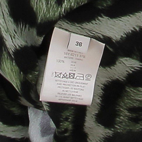 Blouse en soie léopard