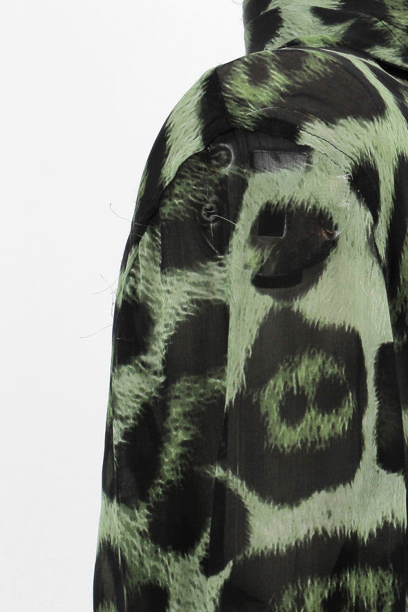 Blouse en soie léopard