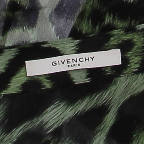 Blouse en soie léopard