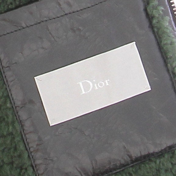 Blouson en cuir et shearling