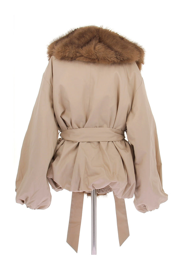 Blouson en fausse fourrure