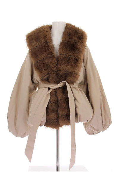 Blouson en fausse fourrure