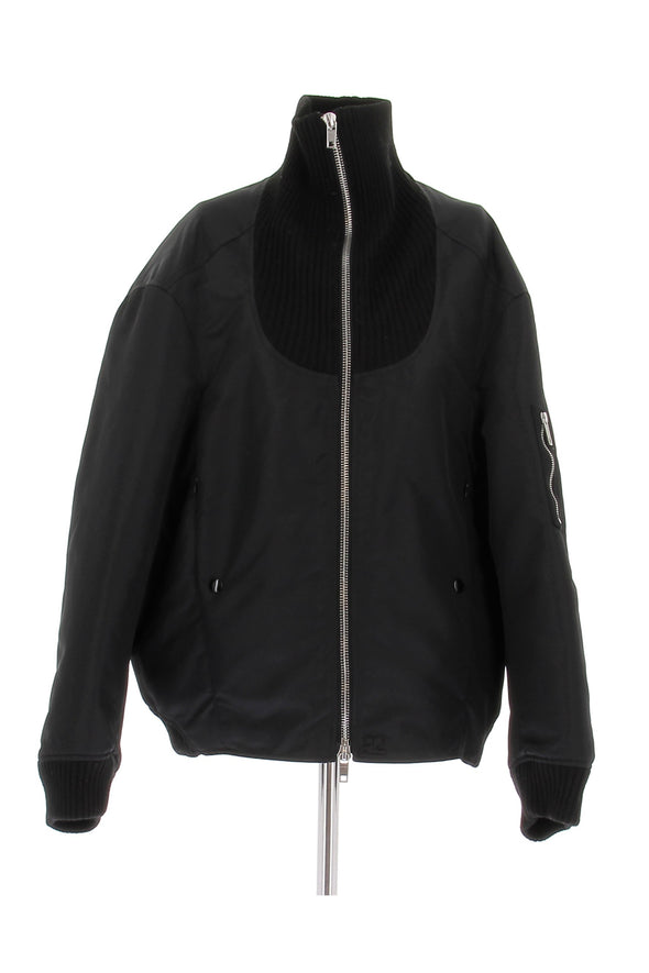 Blouson noir "Cocoon"