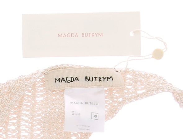 Body en crochet de coton beige