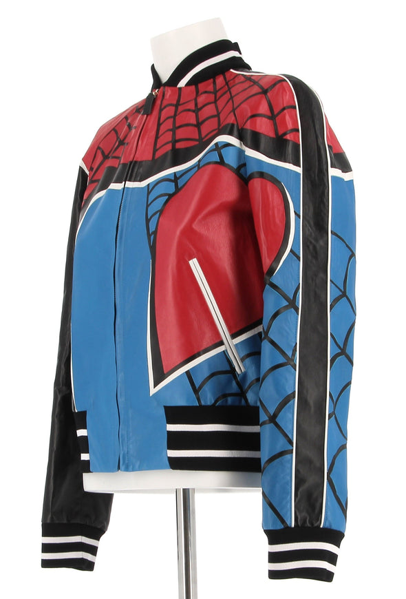 Bomber en cuir "Spider-man"