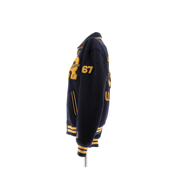 Bombers réversible marine et jaune