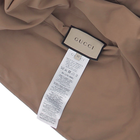 Blouson réversible marron et bleu marine