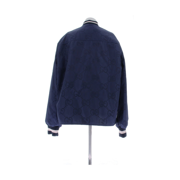Blouson réversible marron et bleu marine