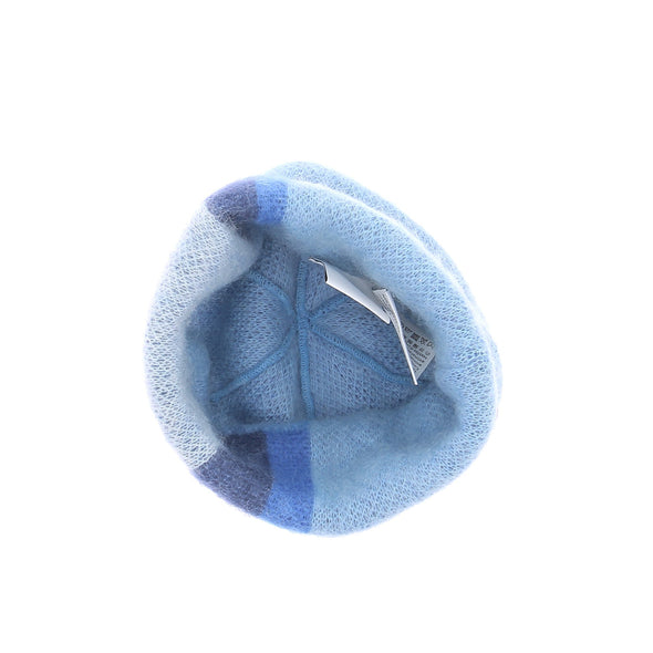 Bonnet en laine bleu