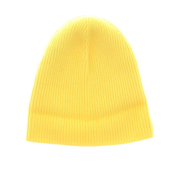 Bonnet en laine jaune