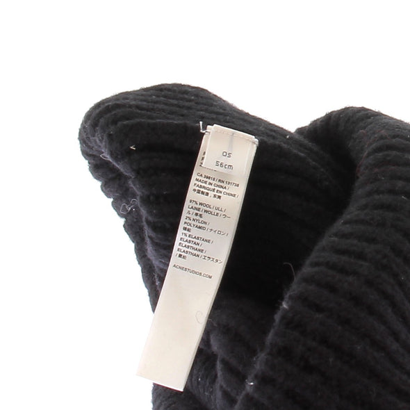 Bonnet en laine noir
