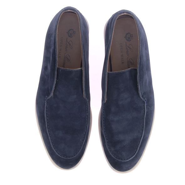 Mocassins "Open Walk" en daim bleu marine