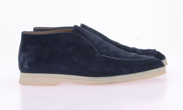 Mocassins "Open Walk" en daim bleu marine