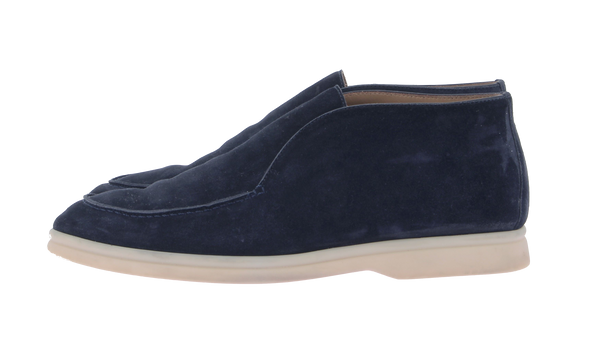 Mocassins "Open Walk" en daim bleu marine