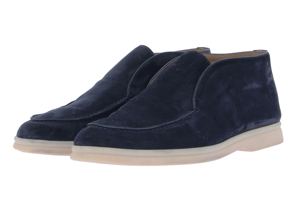 Mocassins "Open Walk" en daim bleu marine