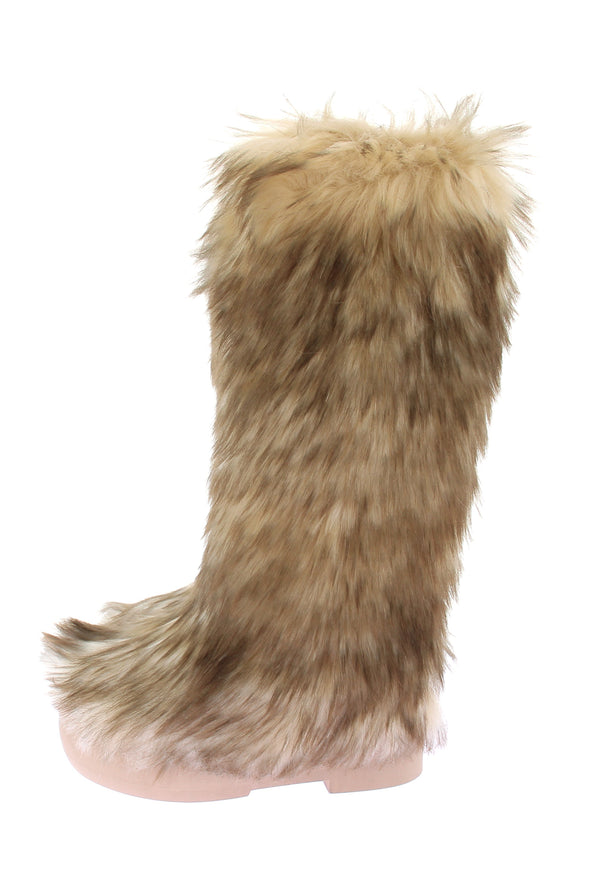 Boots en fausse fourrure