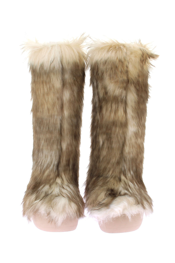Boots en fausse fourrure