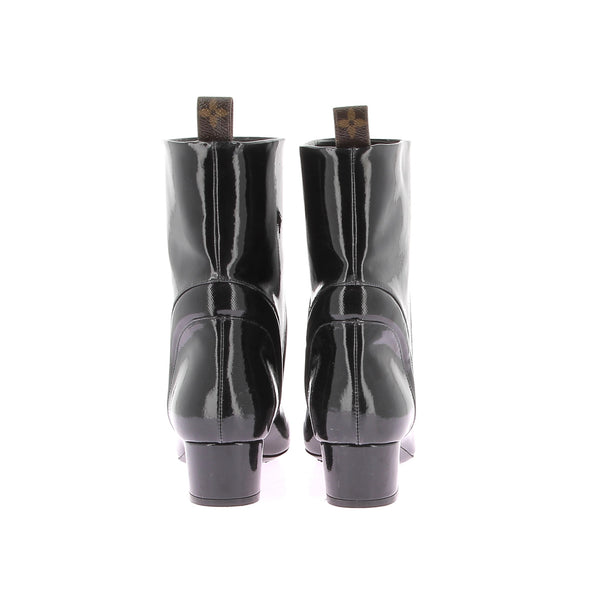 Bottines en cuir vernis "Shake"