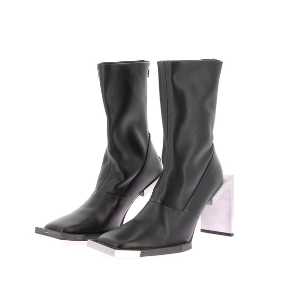 Bottines en cuir noires