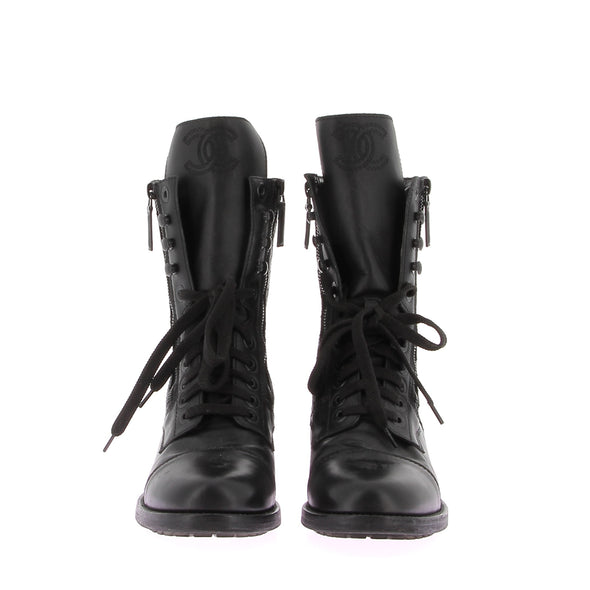 Boots en cuir noirs